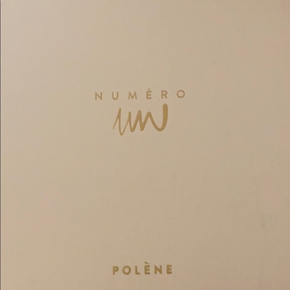 Polene Numero Uno bag in black in leather/suede